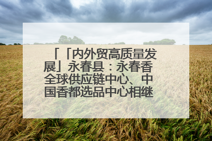 「内外贸高质量发展」永春县：永春香全球供应链中心、中国香都选品中心相继运营——一根香“点燃”百亿产业