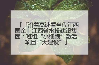 「沿着高速看当代江西国企」江西省水投建设集团：班组“小细胞”激活项目“大建设”
