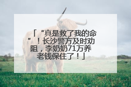 “真是救了我的命”！长沙警方及时劝阻，李奶奶71万养老钱保住了！