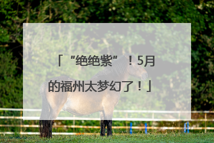 “绝绝紫”！5月的福州太梦幻了！