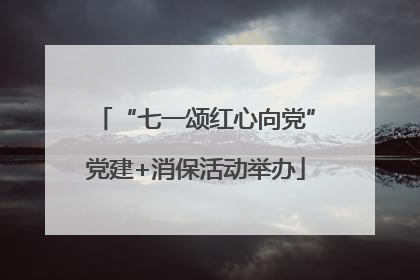 “七一颂红心向党”党建+消保活动举办