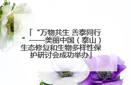 “万物共生 善泰同行”——美丽中国（泰山）生态修复和生物多样性保护研讨会成功举办