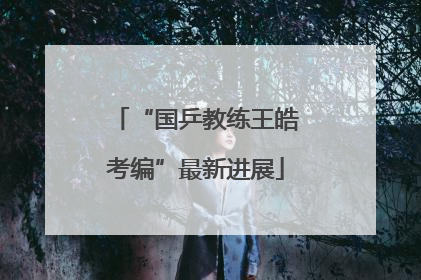 “国乒教练王皓考编”最新进展