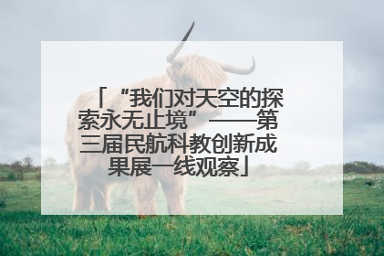 “我们对天空的探索永无止境”——第三届民航科教创新成果展一线观察