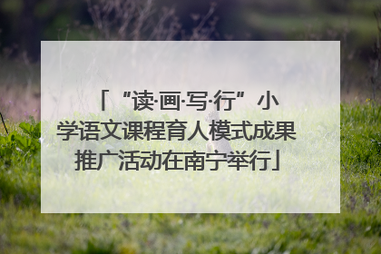 “读·画·写·行”小学语文课程育人模式成果推广活动在南宁举行