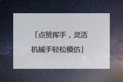点赞挥手，灵活机械手轻松模仿