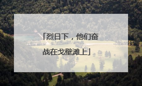 烈日下，他们奋战在戈壁滩上
