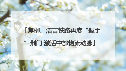 焦柳、浩吉铁路再度“握手”荆门 激活中部物流动脉