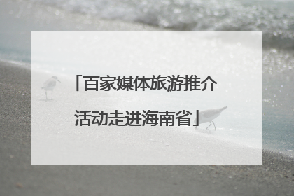百家媒体旅游推介活动走进海南省