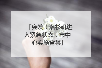 突发！洛杉矶进入紧急状态，市中心实施宵禁