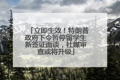 立即生效！特朗普政府下令暂停留学生新签证面谈，社媒审查或将升级