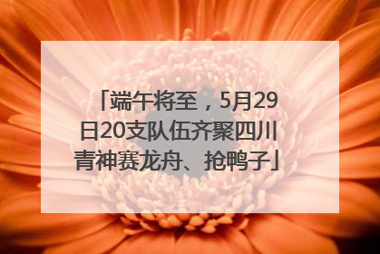 端午将至，5月29日20支队伍齐聚四川青神赛龙舟、抢鸭子