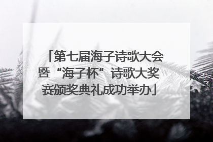 第七届海子诗歌大会暨“海子杯”诗歌大奖赛颁奖典礼成功举办