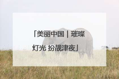 美丽中国｜璀璨灯光 扮靓津夜