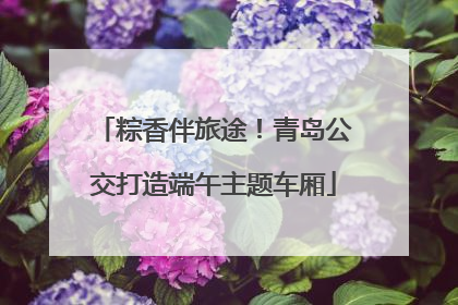 粽香伴旅途！青岛公交打造端午主题车厢
