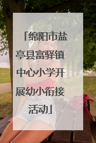 绵阳市盐亭县富驿镇中心小学开展幼小衔接活动