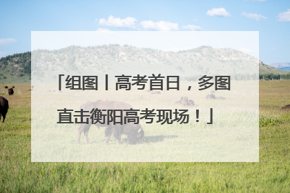 组图丨高考首日，多图直击衡阳高考现场！
