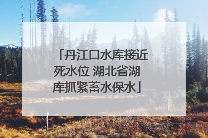 丹江口水库接近死水位 湖北省湖库抓紧蓄水保水