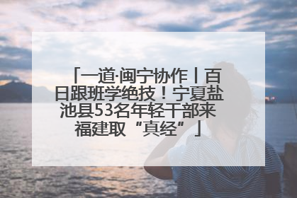 一道·闽宁协作丨百日跟班学绝技！宁夏盐池县53名年轻干部来福建取“真经”