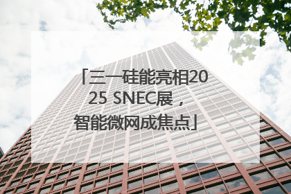 三一硅能亮相2025 SNEC展，智能微网成焦点