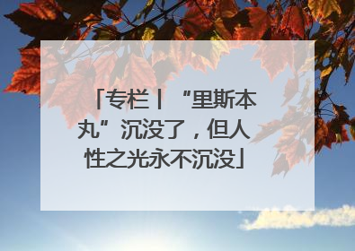 专栏丨“里斯本丸”沉没了，但人性之光永不沉没