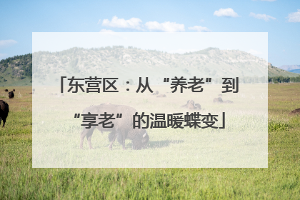 东营区：从“养老”到“享老”的温暖蝶变