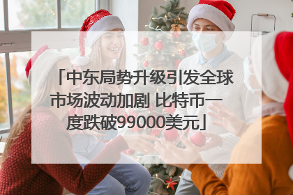 中东局势升级引发全球市场波动加剧 比特币一度跌破99000美元