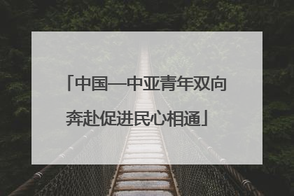 中国—中亚青年双向奔赴促进民心相通