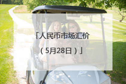 人民币市场汇价（5月28日）