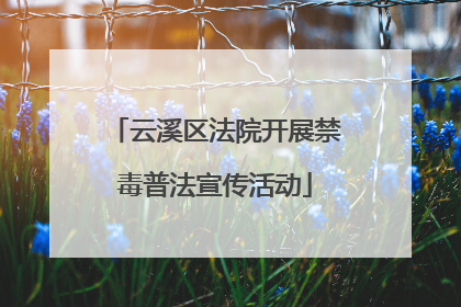 云溪区法院开展禁毒普法宣传活动