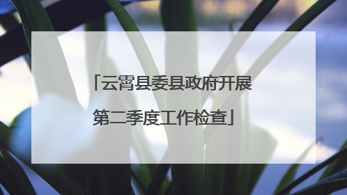 云霄县委县政府开展第二季度工作检查