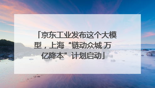 京东工业发布这个大模型，上海“链动众城 万亿降本”计划启动