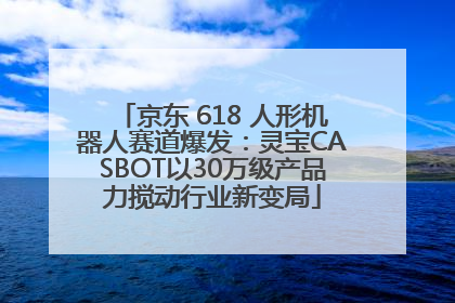 京东 618 人形机器人赛道爆发：灵宝CASBOT以30万级产品力搅动行业新变局