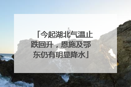 今起湖北气温止跌回升，恩施及鄂东仍有明显降水