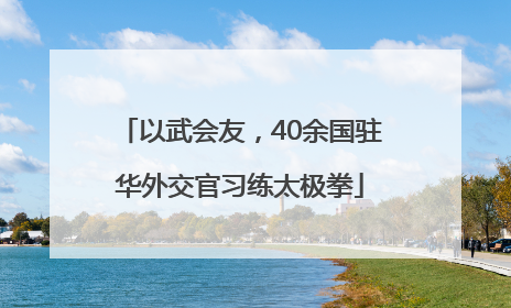 以武会友，40余国驻华外交官习练太极拳