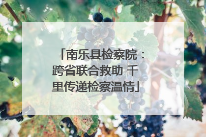 南乐县检察院：跨省联合救助 千里传递检察温情