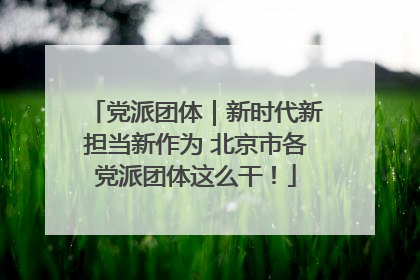 党派团体｜新时代新担当新作为 北京市各党派团体这么干！