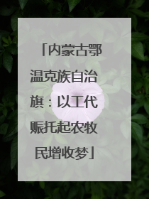 内蒙古鄂温克族自治旗：以工代赈托起农牧民增收梦