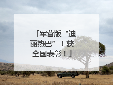 军营版“迪丽热巴”！获全国表彰！