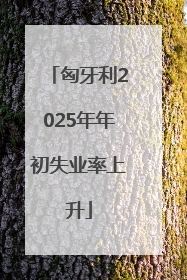 匈牙利2025年年初失业率上升
