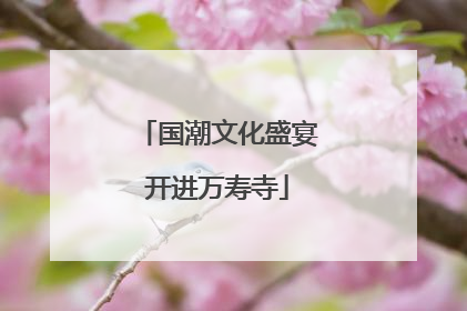 国潮文化盛宴开进万寿寺