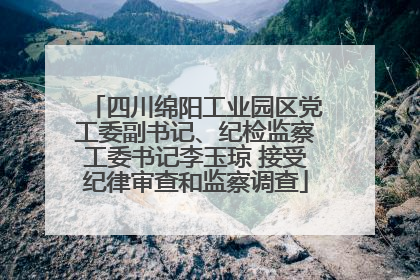 四川绵阳工业园区党工委副书记、纪检监察工委书记李玉琼 接受纪律审查和监察调查