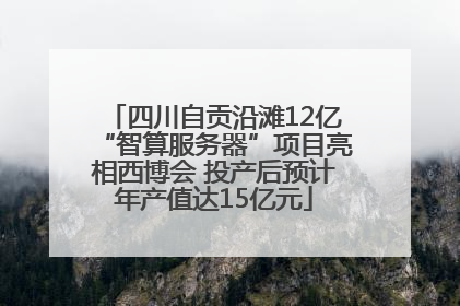 四川自贡沿滩12亿“智算服务器”项目亮相西博会 投产后预计年产值达15亿元