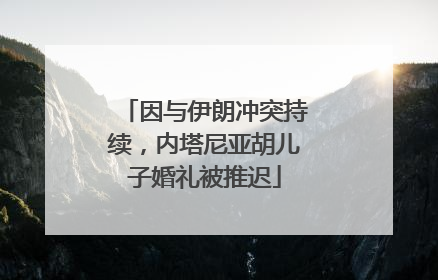 因与伊朗冲突持续，内塔尼亚胡儿子婚礼被推迟