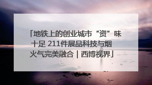地铁上的创业城市“资”味十足 211件展品科技与烟火气完美融合｜西博视界