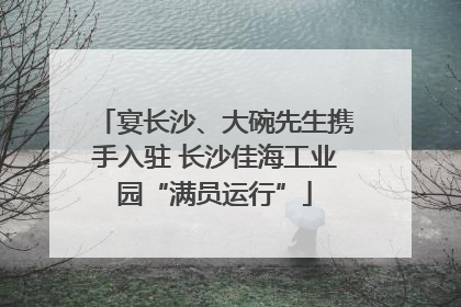 宴长沙、大碗先生携手入驻 长沙佳海工业园“满员运行”
