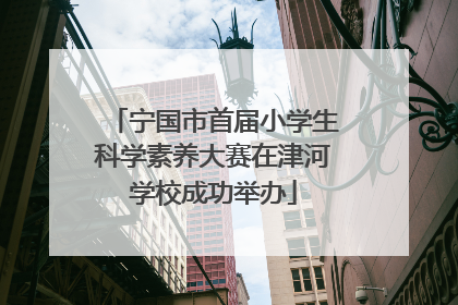 宁国市首届小学生科学素养大赛在津河学校成功举办