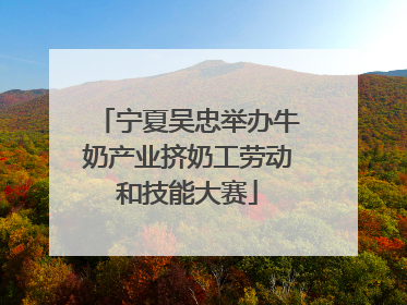 宁夏吴忠举办牛奶产业挤奶工劳动和技能大赛