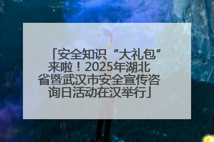 安全知识“大礼包”来啦！2025年湖北省暨武汉市安全宣传咨询日活动在汉举行