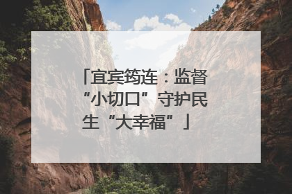 宜宾筠连：监督“小切口”守护民生“大幸福”